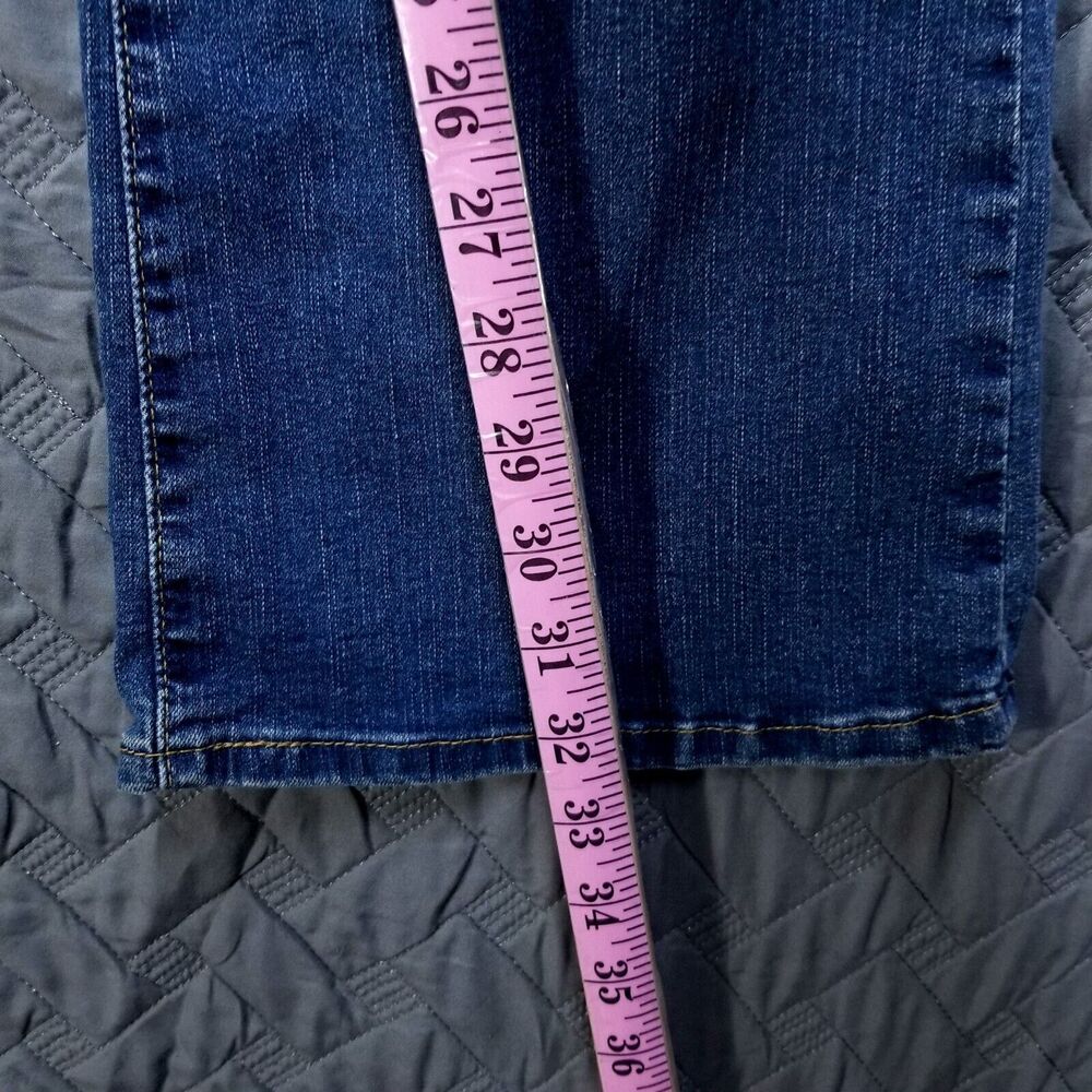 Levis Signature Jeans Womens 16M 33x32 Blue Mid Rise Bootcut Dark Wash Denim - Picture 4 of 12